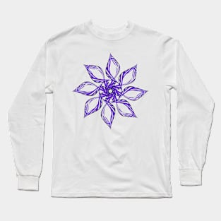 Blue mandala Long Sleeve T-Shirt